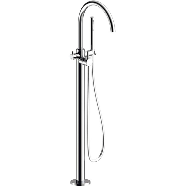 Смеситель для ванны напольный Almar E216000.GM (оружейный металл брашированный)