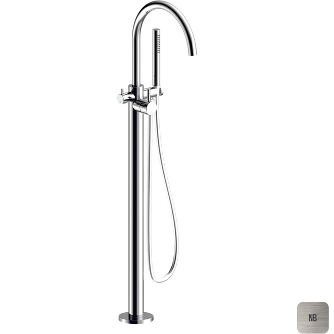 Смеситель для ванны напольный Almar E216000.NB (никель брашированный)