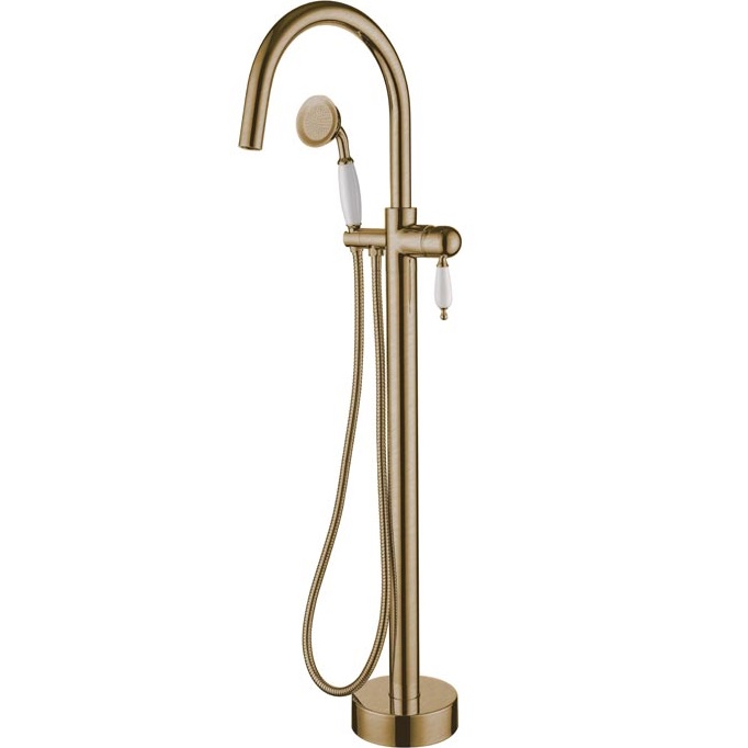 Смеситель для ванны напольный Boheme Imperiale 309 (бронза)