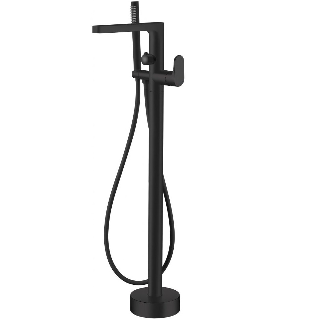 Смеситель для ванны напольный Boheme Spectre 459-B (черный матовый)