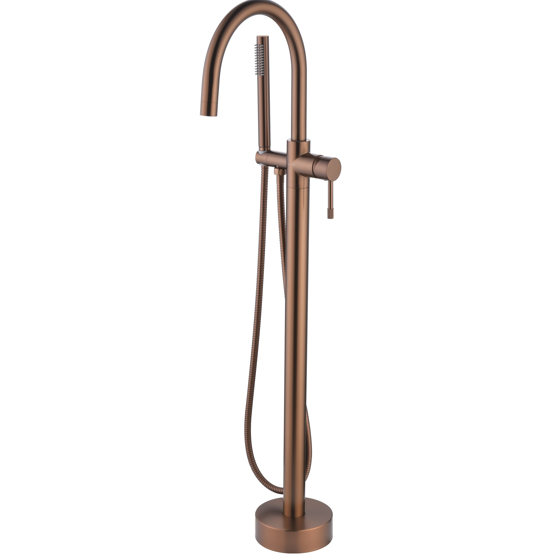 Смеситель для ванны напольный Boheme Uno 469-BRB (бронза брашированная)