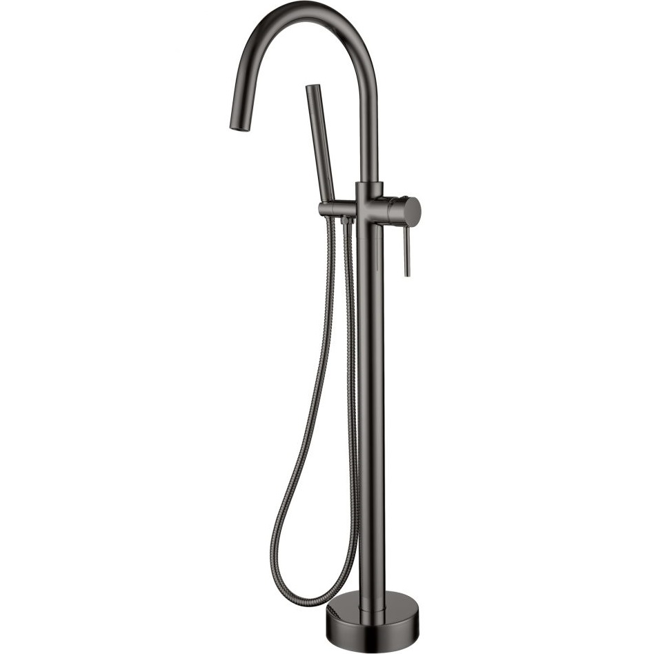 Смеситель для ванны напольный Boheme Uno 469-GM (оружейный металл)