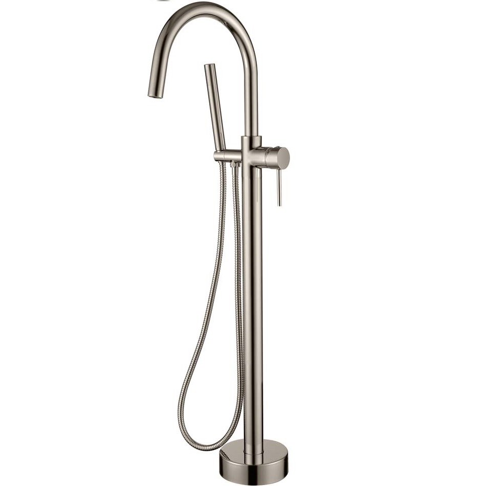 Смеситель для ванны напольный Boheme Uno 469-NB (никель брашированный)