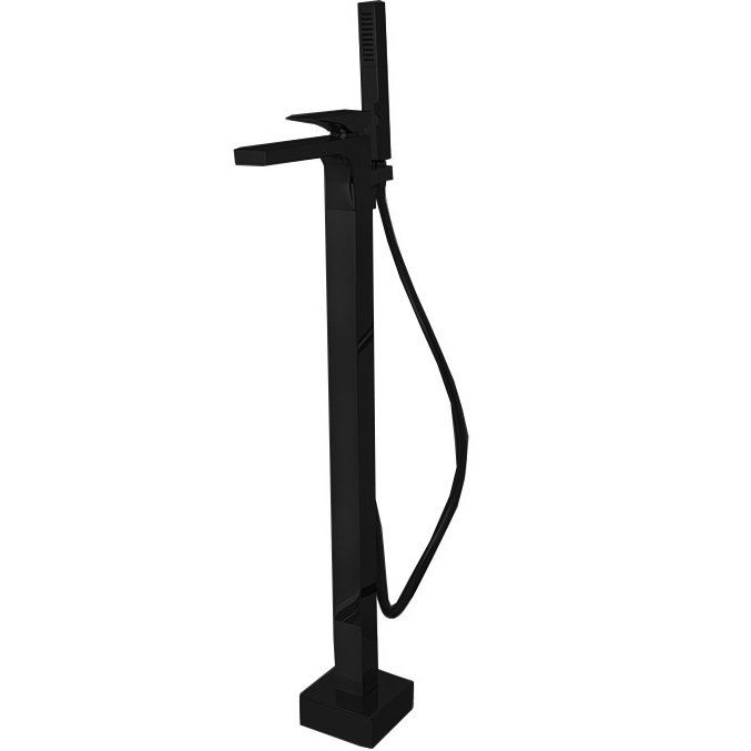 Смеситель для ванны напольный Fima Carlo Frattini F39644NNS (черный матовый)