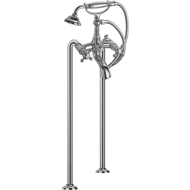 Смеситель для ванны напольный Fima Carlo Frattini Elizabeth F5084/4CR (хром)
