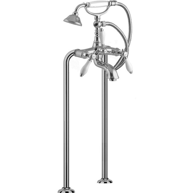 Смеситель для ванны напольный Fima Carlo Frattini Herend F5404/4CBCR (хром)