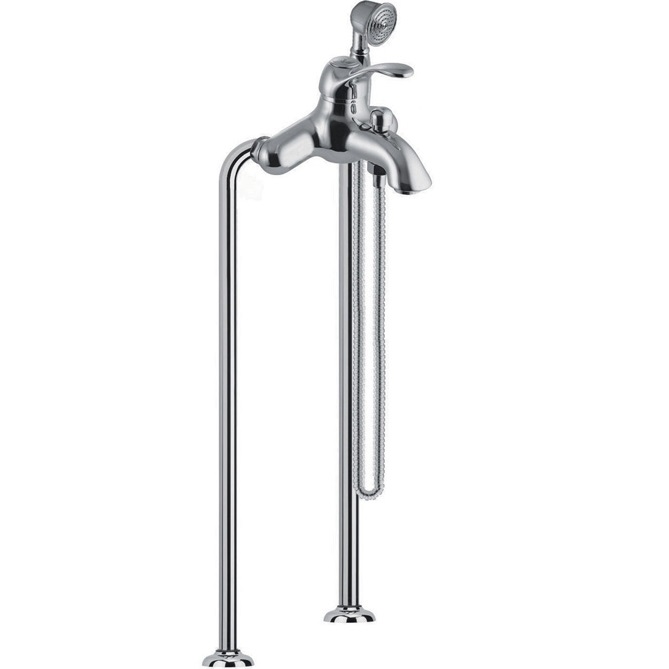 Смеситель для ванны напольный Fima Carlo Frattini Lamp F3304/4CR (хром)