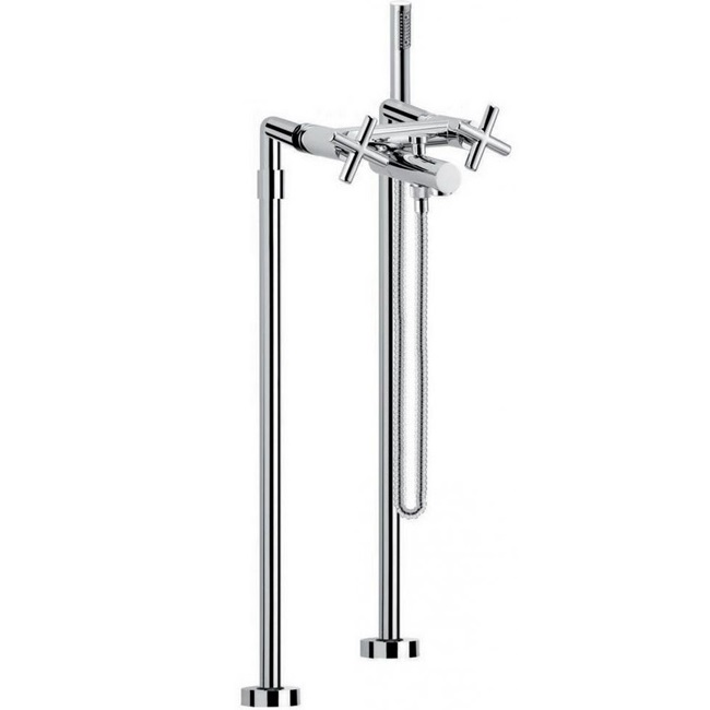 Смеситель для ванны напольный Fima Carlo Frattini Maxima F5304/4CR (хром)