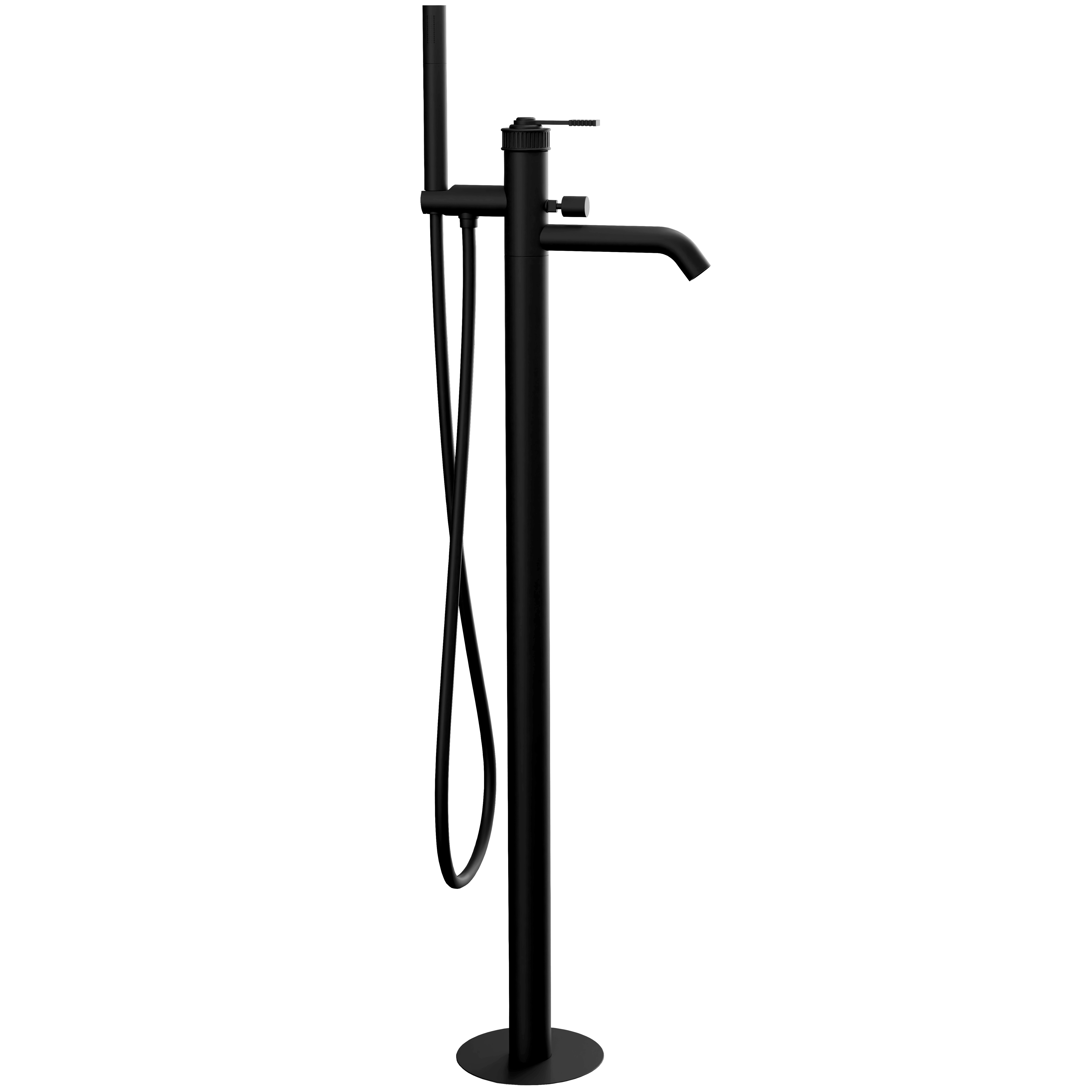 Смеситель для ванны напольный Remer Atelier AL08NO (черный матовый)