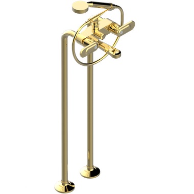 Смеситель для ванны напольный THG Corvair a manettes Fior di Bosco U8L-F01-13CS (золотой), с изливом