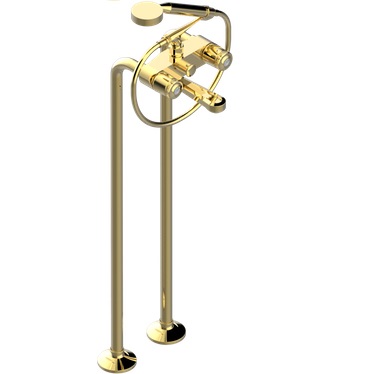 Смеситель для ванны напольный THG Corvair Fior di Bosco U8K-F01-13CS (золотой), с изливом