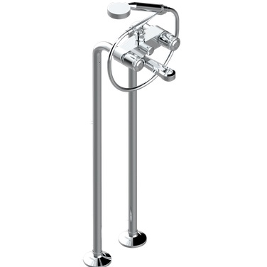 Смеситель для ванны напольный THG Corvair U8D-A02-13CS (хром),с изливом