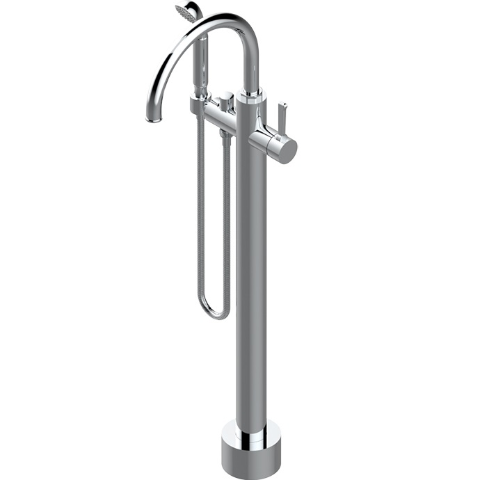 Смеситель для ванны напольный THG Hamptons G4R-A02-6508S (хром)