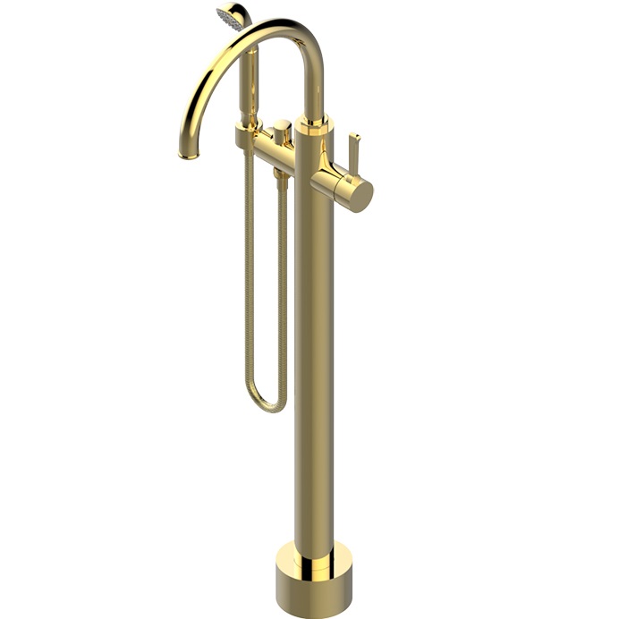Смеситель для ванны напольный THG Hamptons G4R-F01-6508S (золотой)