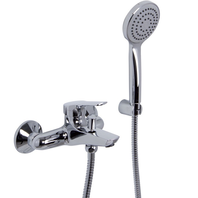 Смеситель для ванны и душа Fima Carlo Frattini Serie 4 F3764CR (хром), с изливом