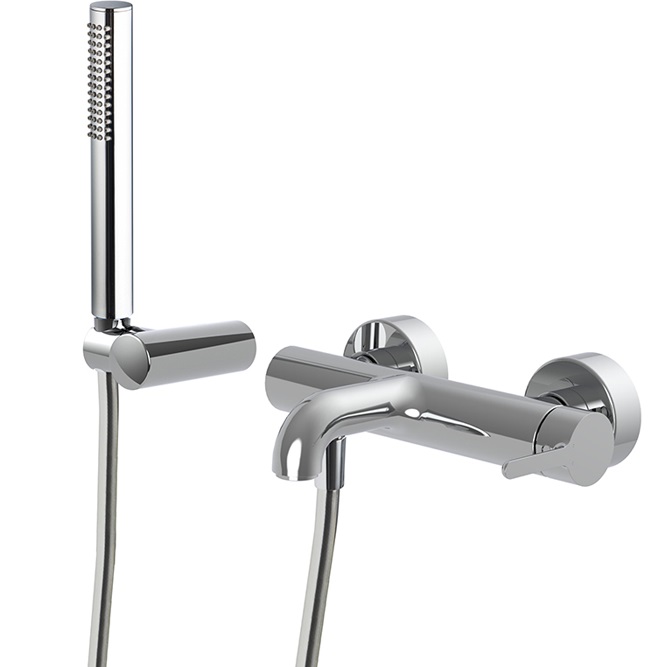 Смеситель для ванны настенный Fima Carlo Frattini Snap F3114CR (хром), с изливом