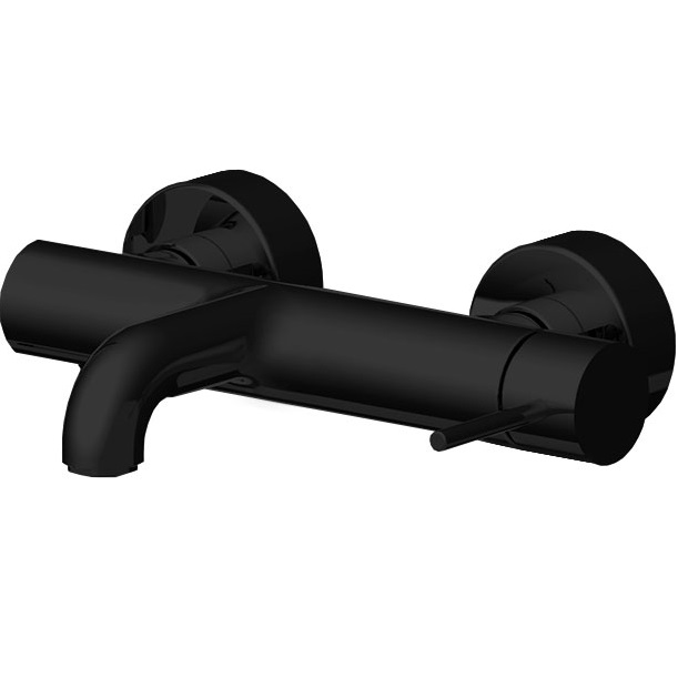 Смеситель для ванны настенный Fima Carlo Frattini Spillo Up F3034/1NNS (черный матовый)