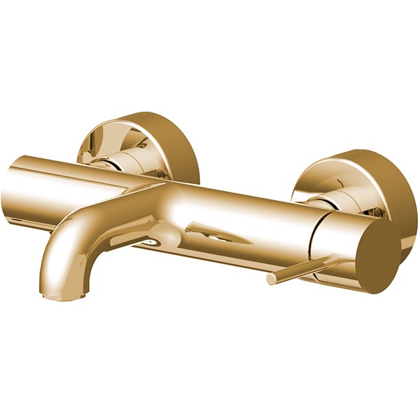 Смеситель для ванны настенный Fima Carlo Frattini Spillo Up F3034/1NOR (золотой)