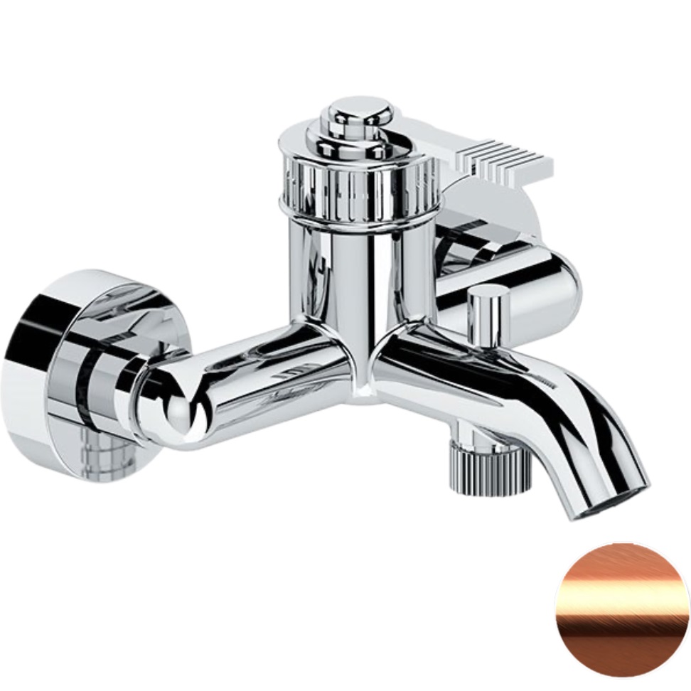 Смеситель для ванны настенный Remer Atelier AL05RP (медь брашированная)