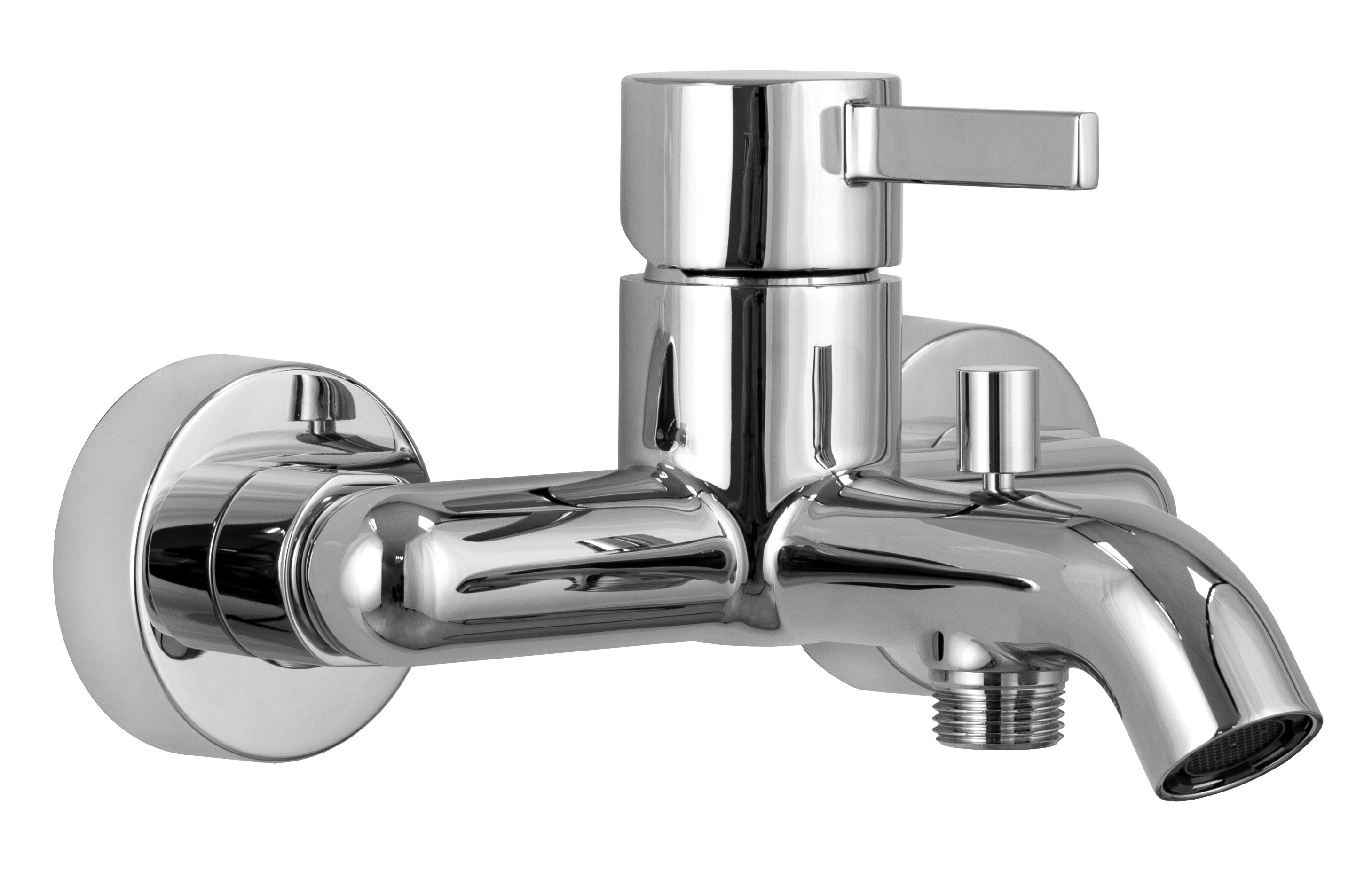 Смеситель для ванны настенный Remer Metrica MC02 (хром), с изливом