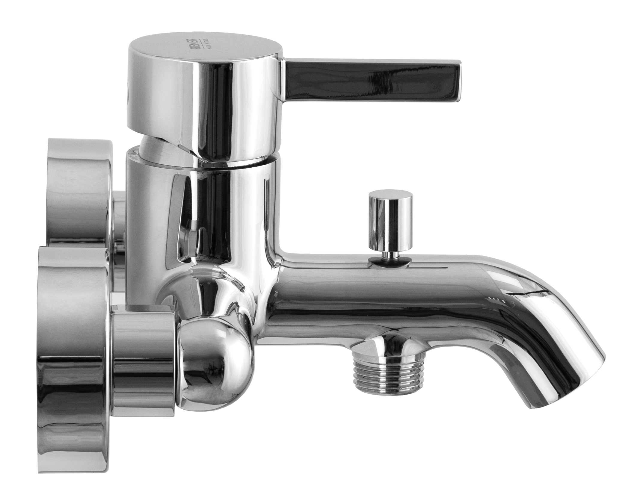 Смеситель для ванны настенный Remer Metrica MC02 (хром), с изливом