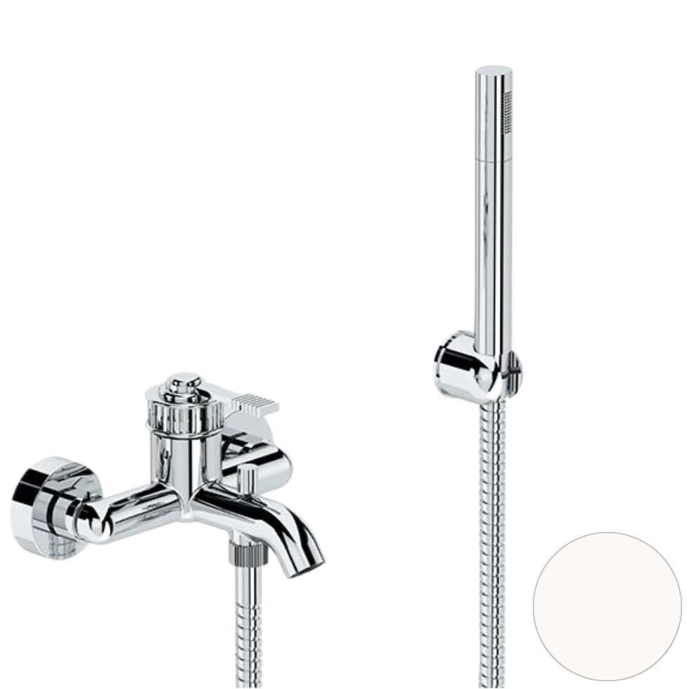 Смеситель для ванны Remer Atelier AL02BO (белый матовый), с изливом