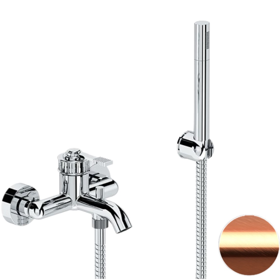 Смеситель для ванны Remer Atelier AL02RP (медь брашированный), с изливом