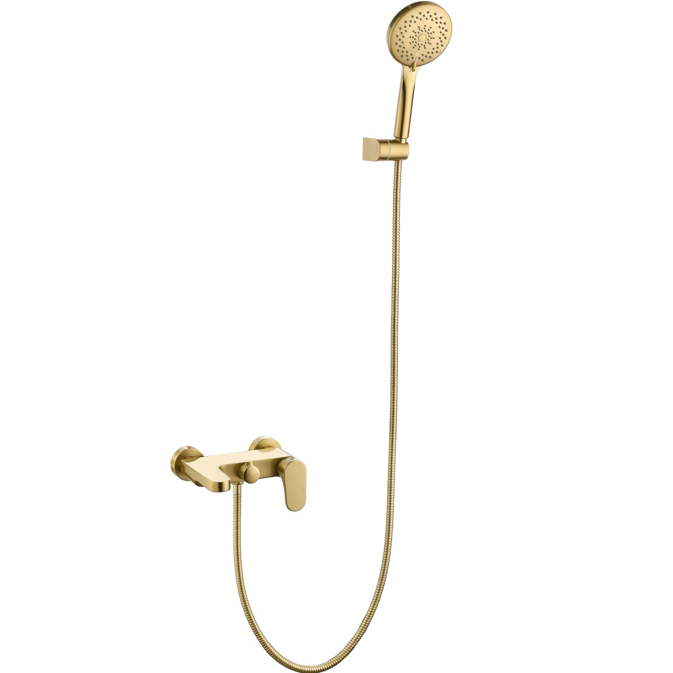 Смеситель для ванны с ручным душем Boheme Spectre 453-MG (золотой матовое), с изливом