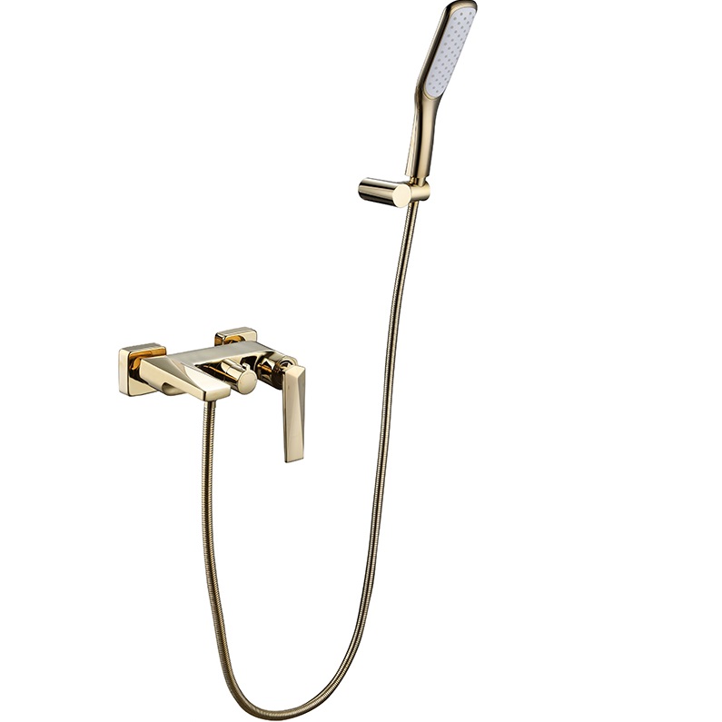 Смеситель для ванны с ручным душем Boheme Venturo 383 (золотой), с изливом