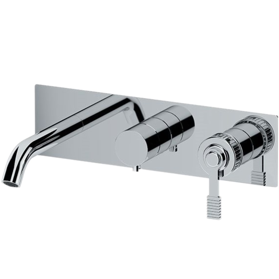 Смеситель для ванны скрытого монтажа Remer Atelier AL54D2 (хром), с изливом