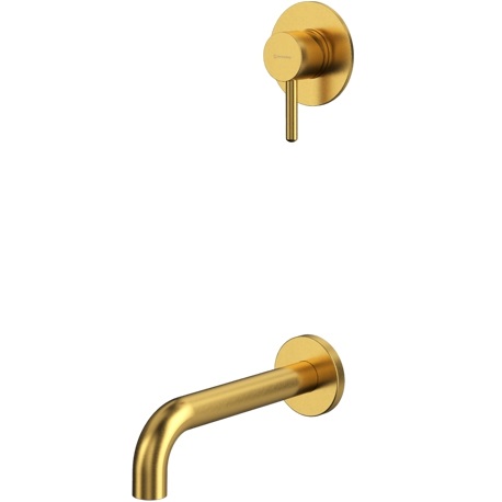 Смеситель для ванны скрытого монтажа Whitecross серия Y YSET03GLB (золото брашированное PVD), с изливом