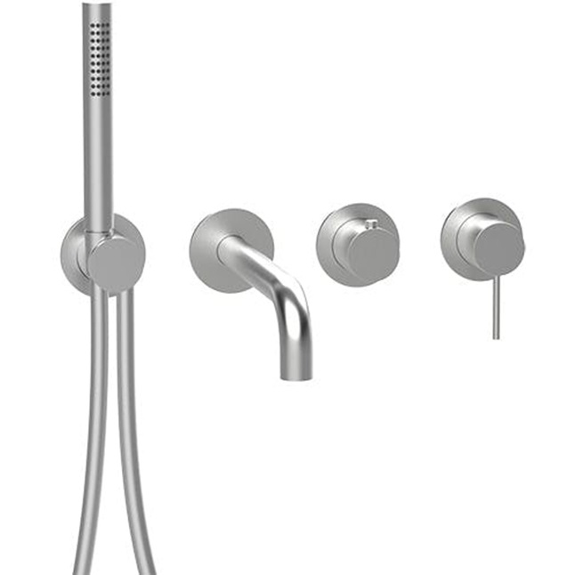 Смеситель для ванны встраиваемый Almar Modular E180143.316 (нержавеющая сталь)