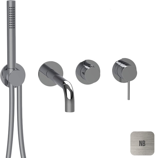 Смеситель для ванны встраиваемый Almar Modular E180143.NB (никель брашированный)