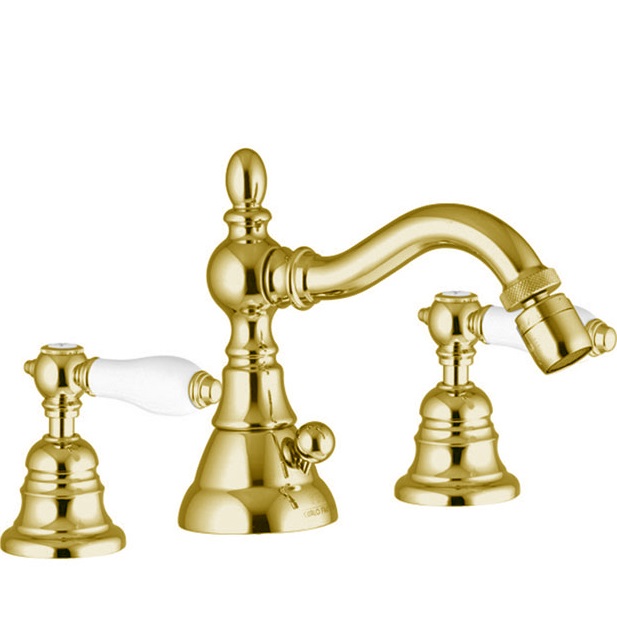 Смеситель на биде Fima Carlo Frattini Herend F5402CBOR (золотой), с донным клапаном