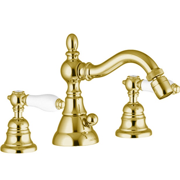 Смеситель на биде Fima Carlo Frattini Herend F5402CNOR (золотой), с донным клапаном