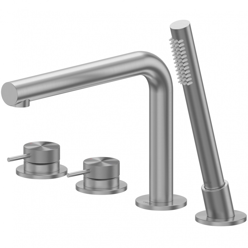 Смеситель на борт ванны Abber Emotion 316 AF8813BGG (оружейная сталь брашированная)