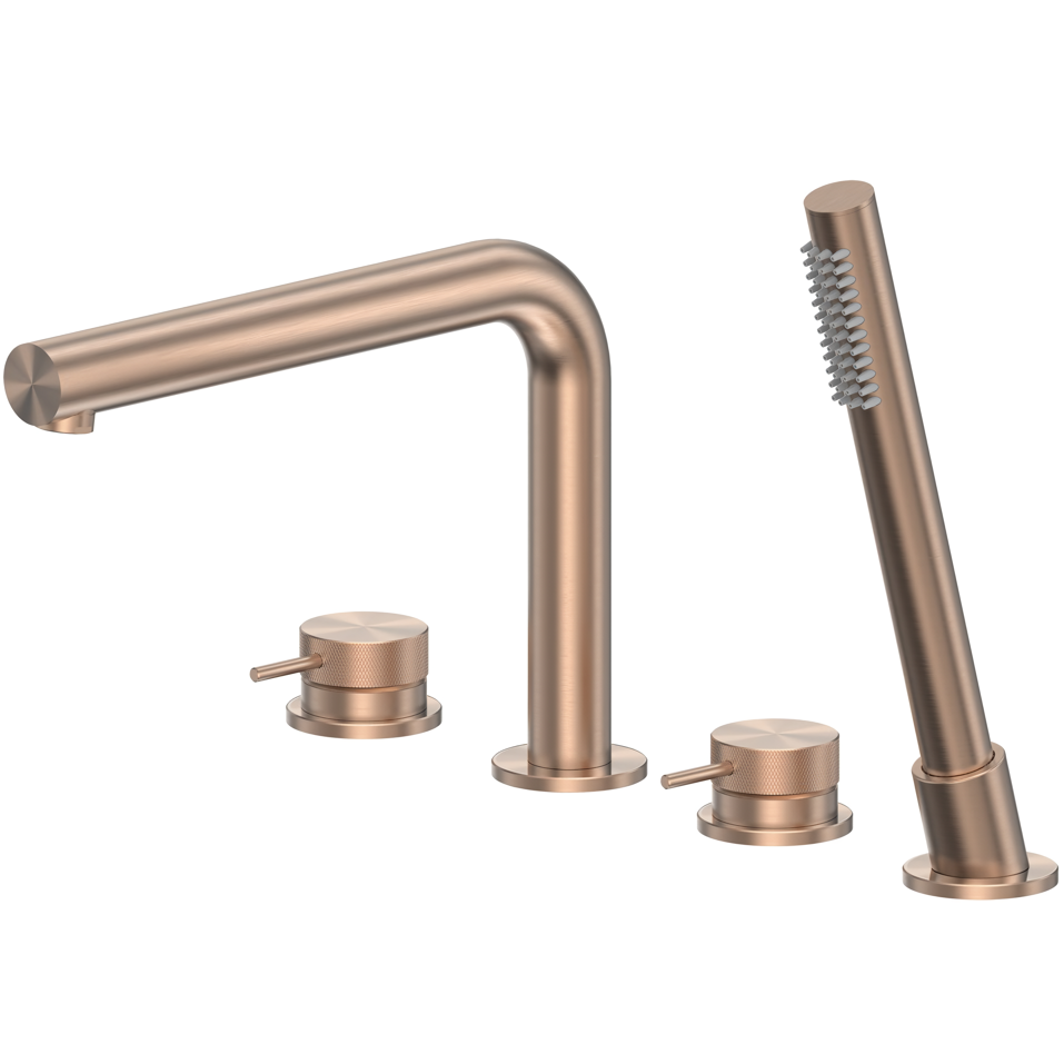 Смеситель на борт ванны Abber Emotion 316 AF8813BRG (розовое золото брашированное)