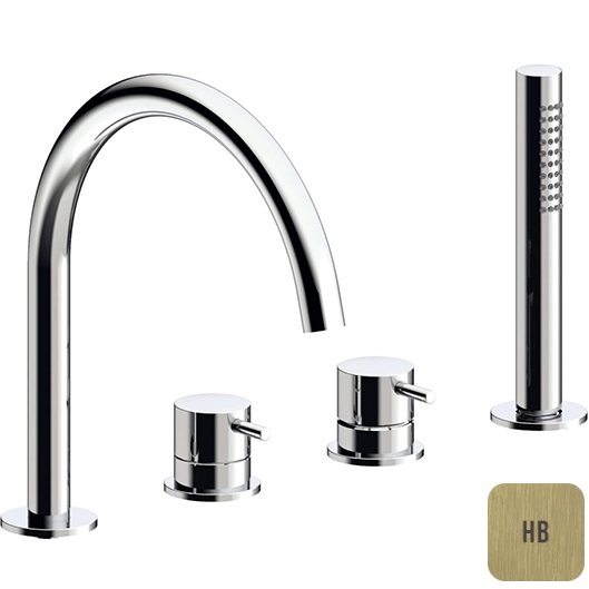 Смеситель на борт ванны Almar E214006.HB (латунь брашированная)