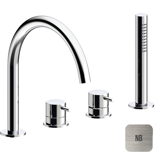 Смеситель на борт ванны Almar E214006.NB (никель брашированный)