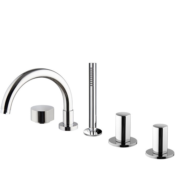 Смеситель на борт ванны двойной Fima Carlo Frattini So F3174CR (хром), с изливом