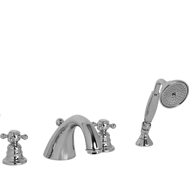 Смеситель на борт ванны Fima Carlo Frattini Elizabeth F5094CR (хром), с изливом