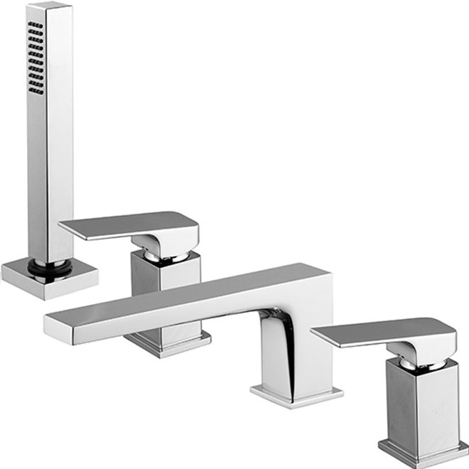 Смеситель на борт ванны Fima Carlo Frattini Fit F3394NCR (хром), с изливом