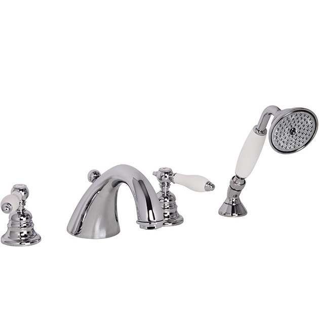 Смеситель на борт ванны Fima Carlo Frattini Herend F5414CR (хром), с изливом