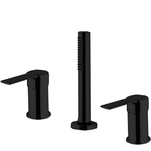 Смеситель на борт ванны Fima Carlo Frattini Mast F3144/1NNS (черный матовый), без излива