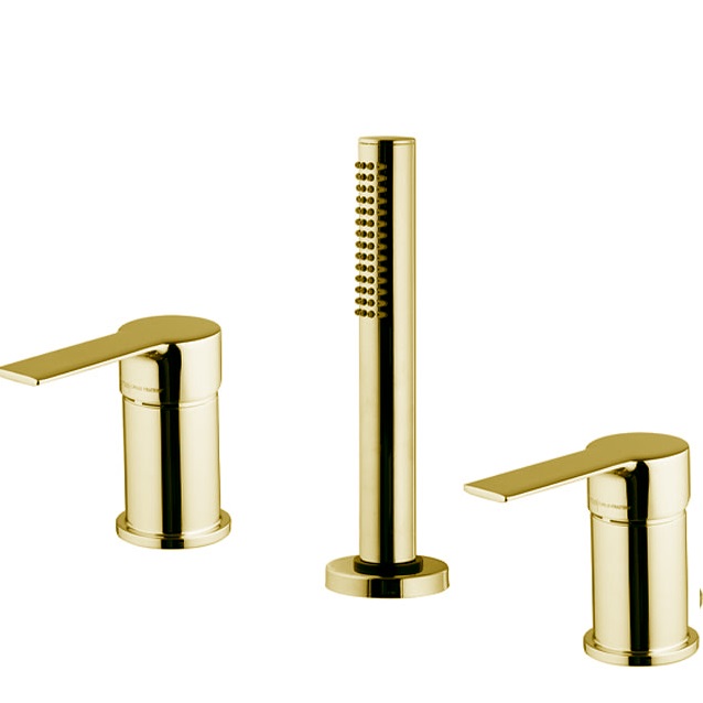 Смеситель на борт ванны Fima Carlo Frattini Mast F3144/1NOR (золотой), без излива