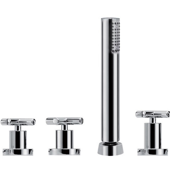 Смеситель на борт ванны Fima Carlo Frattini Maxima F5314/2CR (хром), без излива