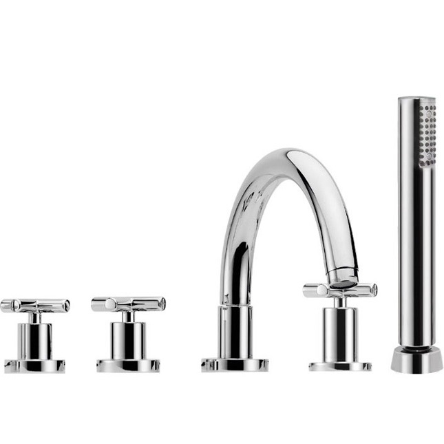 Смеситель на борт ванны Fima Carlo Frattini Maxima F5314CR (хром), с изливом