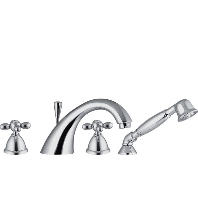 Смеситель на борт ванны Fima Carlo Frattini Olivia F5014CR (хром), с изливом