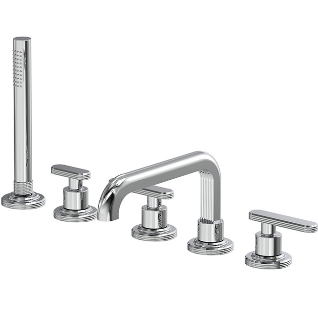 Смеситель на борт ванны Fima Carlo Frattini Park Lane F1324CR (хром), с изливом