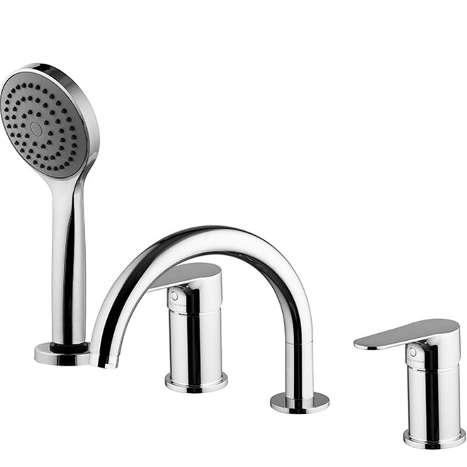 Смеситель на борт ванны Fima Carlo Frattini Serie 22 F3844NCR (хром), с изливом